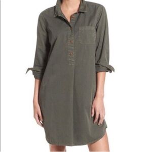 Madewell Cotton Popover Shirt Dress